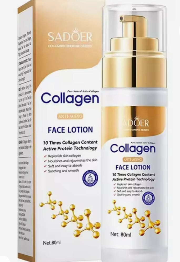 SADOER Collagen Facial Serum Face Lotion Moisturizing Face Emulsion Oil Control Water Replenishment Refreshing Facial Essence